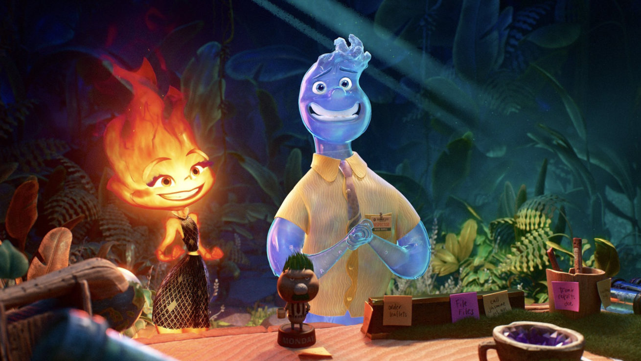 yeni pixar filmi elemental, ilk fragmanıyla “ateş, su, toprak, tahta” diyor